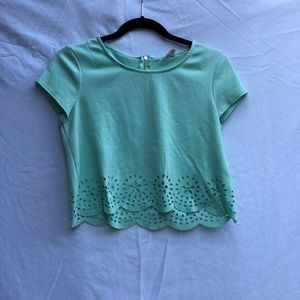 Urban Outfitters seafoam green crop top